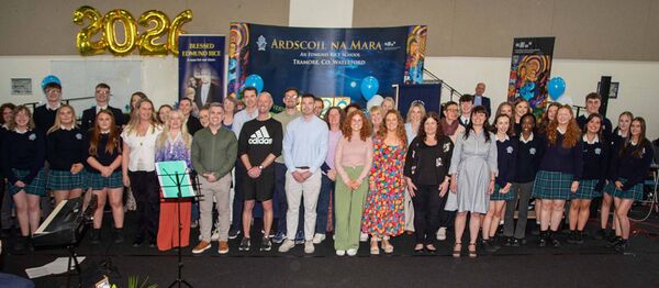 Members of Ardscoil staff and student choir pictured at the event. Pic: John Power Members of Ardscoil staff and student choir pictured at the event. Pic: John Power