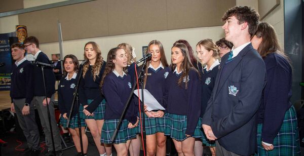 Ardscoil Choir performing at the event. Photo: John Power Ardscoil Choir performing at the event. Photo: John Power
