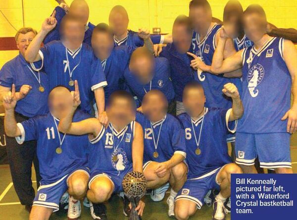 Bill Kenneally pictured far left, with a Waterford Crystal basketball team. Bill Kenneally pictured far left, with a Waterford Crystal basketball team.
