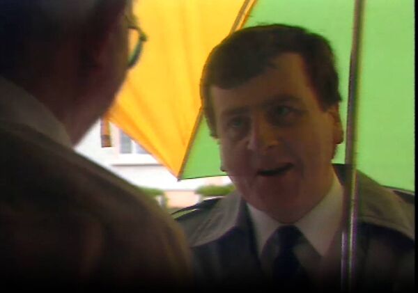 Brendan Kenneally, Mayor of Waterford city, canvassing during 1989 general election Brendan Kenneally, Mayor of Waterford city, canvassing during 1989 general election
