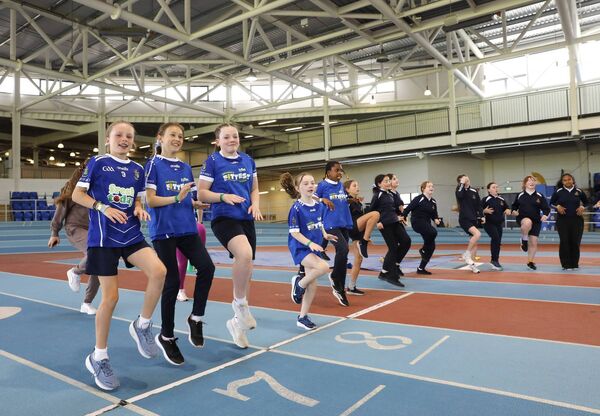 The young pupils from Our Lady of Mercy Senior Primary School, pictured celebrating at the grand final of the Fyffes Fittest School. The young pupils from Our Lady of Mercy Senior Primary School, pictured celebrating at the grand final of the Fyffes Fittest School.