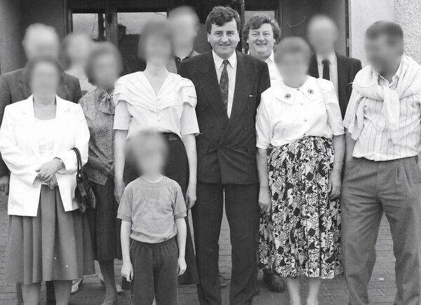 Bill Kenneally pictured behind (on right) Brendan Kenneally TD, in 1991 Bill Kenneally pictured behind (on right) Brendan Kenneally TD, in 1991