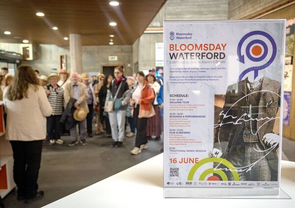 Bloomsday Waterford, the inaugural festival celebrating James Joyce's famous novel. Bloomsday Waterford, the inaugural festival celebrating James Joyce's famous novel.