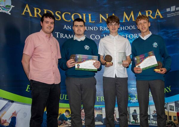 Junior Player of The Year Boys Tennis included Kevin Reynolds, Alex O'Sullivan and Eiridas Butenas. Overall winner was Alex O'Sullivan. Photo: John Power Junior Player of The Year Boys Tennis included Kevin Reynolds, Alex O'Sullivan and Eiridas Butenas. Overall winner was Alex O'Sullivan. Photo: John Power