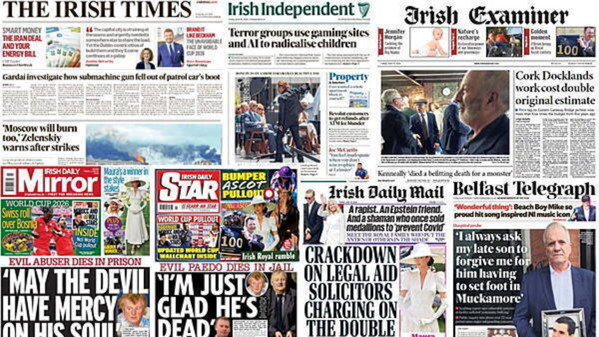 What the papers say: Friday's front pages