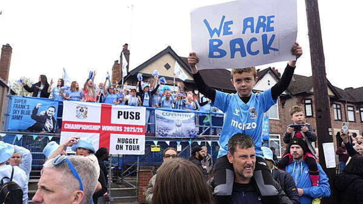 Coventry fans discover where Premier League journey resumes after 25 years away