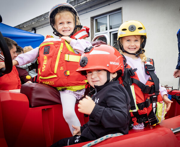 Santana, Kathleen and Terry, pictured at the Waterford Garda Station open day. All Photos: Joe Evans Santana, Kathleen and Terry, pictured at the Waterford Garda Station open day. All Photos: Joe Evans
