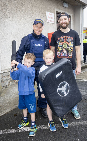 Ben, Sebastian and Elijah with Garda Iain O'Byrne. Ben, Sebastian and Elijah with Garda Iain O'Byrne.