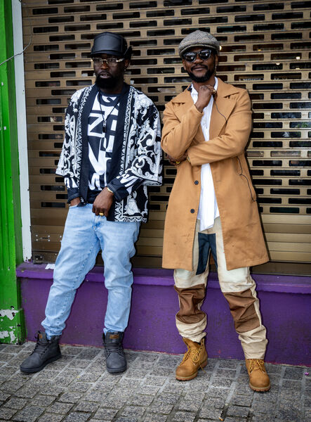 Singers, Tshierry and Michel. Singers, Tshierry and Michel.
