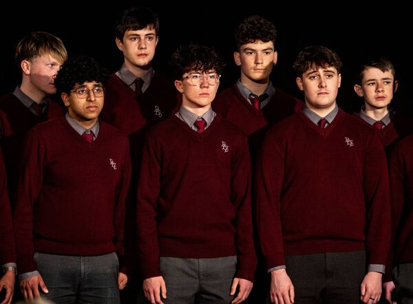 Members of De La Salle College Senior Choir, at SETU Chapel, for the Waterford Male Voice Choir 25th Anniversary Concert. Photo: Joe Evans Members of De La Salle College Senior Choir, at SETU Chapel, for the Waterford Male Voice Choir 25th Anniversary Concert. Photo: Joe Evans