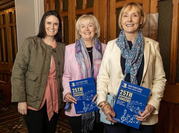 Pictured at SETU Chapel, for the Waterford Male Voice Choir 25th Anniversary Concert. Photo: Joe Evans Pictured at SETU Chapel, for the Waterford Male Voice Choir 25th Anniversary Concert. Photo: Joe Evans
