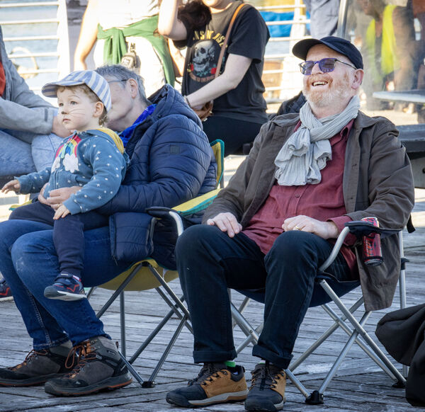 Relaxing, at the Plaza for Friends of the River Suir, Summer Solstice Celebration. Photo: Joe Evans Relaxing, at the Plaza for Friends of the River Suir, Summer Solstice Celebration. Photo: Joe Evans
