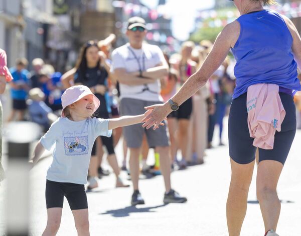 Pictured at the WLR Waterford Viking Marathon 2026 Eabha Vererker greeting the runners as they near the finish line. Photograph: Patrick Browne Pictured at the WLR Waterford Viking Marathon 2026 Eabha Vererker greeting the runners as they near the finish line. Photograph: Patrick Browne