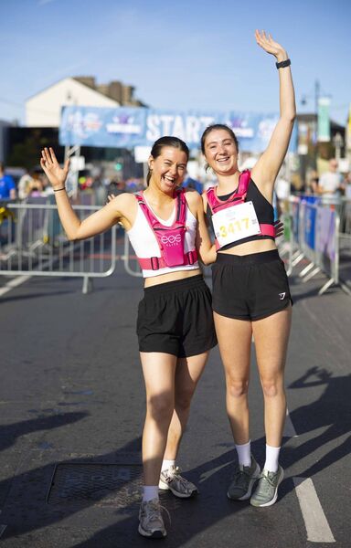 Pictured at the WLR Waterford Viking Marathon 2026 are Eimear Campton and Clara Weight. Pictured at the WLR Waterford Viking Marathon 2026 are Eimear Campton and Clara Weight.
