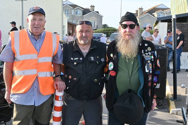 Eddie Ned and Vinny, members of the bike gathering who participated the successful fundraiser. 