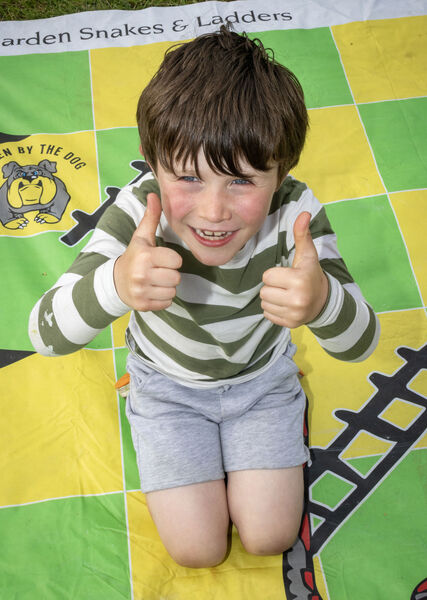  Teddy, enjoying a game of Snakes and Ladders.