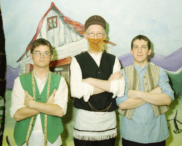  Michael O'Brien, Jamie Walsh and Pádraig Dunne, in St. Paul's Community College production of Fiddler on the Roof, back in 2000.