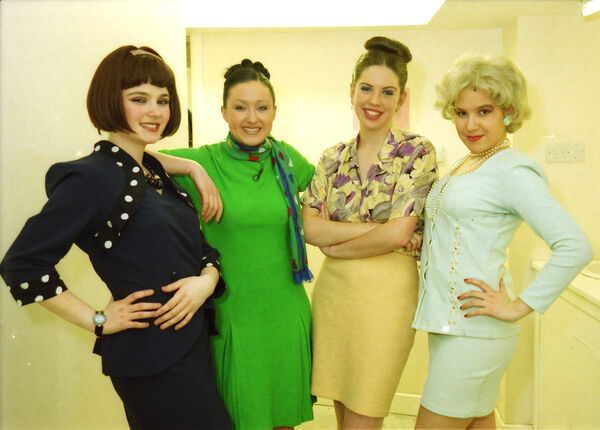  Ana Rosa De Eizaguirre, Ashling Browne, Niamh Murray and Sarah Blanc, in the De La Salle Musicals' production of How to Succeed In Business Without Really Trying back in 2000.