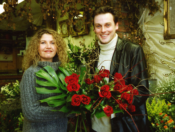 Pictured at "Flowers by Ray" were Margaret Duggan who was helping Michael Thompson to make his selection of red roses for Valentine's Day back in 2000. Pictured at "Flowers by Ray" were Margaret Duggan who was helping Michael Thompson to make his selection of red roses for Valentine's Day back in 2000.