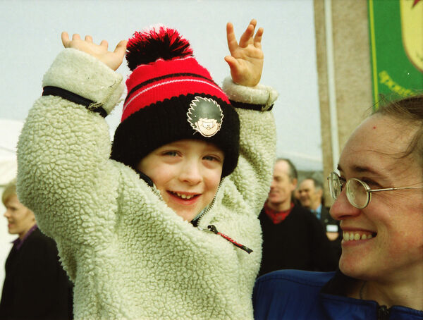 Young Christopher O'Neill had a cheer for President Mary McAleese, on her visit to Dunhill back in 2000. Young Christopher O'Neill had a cheer for President Mary McAleese, on her visit to Dunhill back in 2000.