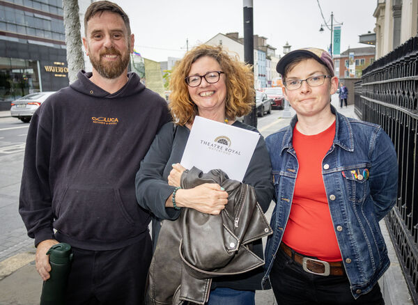  Harry, Natlie and Heather, at the launch of the Theatre Royal Strategic Plan 2026-2028. Photo: Joe Evans