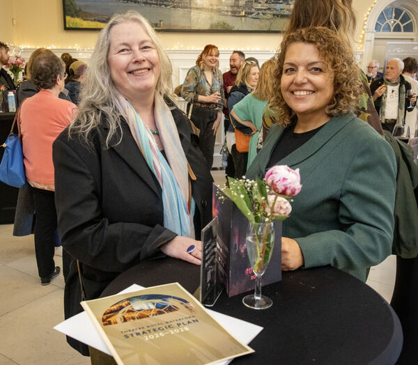  Mary Conway and Dawn wallace, at the launch of the Theatre Royal Strategic Plan 2026-2028. Photo: Joe Evans