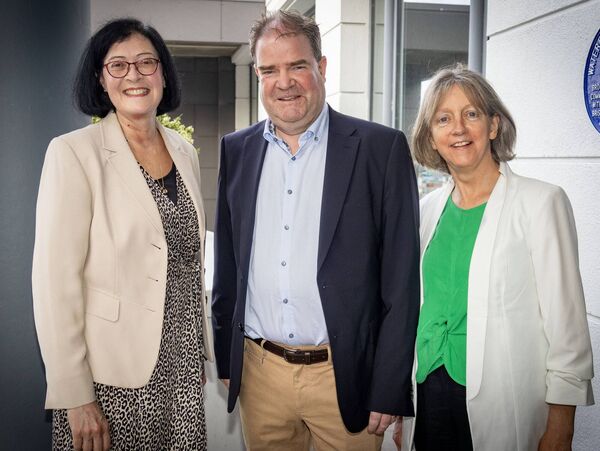 Pictured at the Tower Hotel where local principal came together to mark the retirement of three principals Mary Meade, Mercy Secondary, Edward Kennedy, Mount Sion Secondary and Cáit Ní Shé, Gaelcholáiste Phort Láirge. Photo: Joe Evans