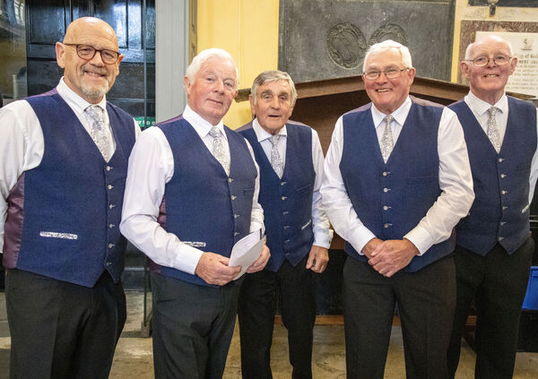 Dordán Choir members, at Christ Church Cathedral, for a Memorial Concert in memory of Carmel Nairn and in aid of Irish Guide Dogs and Down Syndrome. Photo: Joe Evans