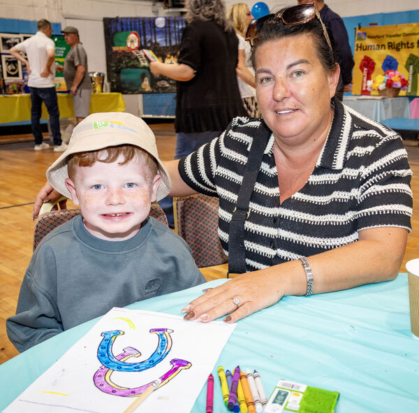 Francis Faulkner and Frances Troy, at Traveller Pride. Francis Faulkner and Frances Troy, at Traveller Pride.