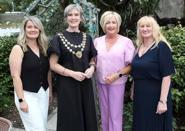 Éadaoin Carrick, President, Waterford Chamber is pictured with Enea Bent, Marketing Manager, Faithlegg Hotel, Deirdre Houlihan, Marketing Manager, Faithlegg Hotel and Janet Carey, Business Development and Marketing Manager, Lafcadio Hearn Japanese Gardens. Éadaoin Carrick, President, Waterford Chamber is pictured with Enea Bent, Marketing Manager, Faithlegg Hotel, Deirdre Houlihan, Marketing Manager, Faithlegg Hotel and Janet Carey, Business Development and Marketing Manager, Lafcadio Hearn Japanese Gardens.