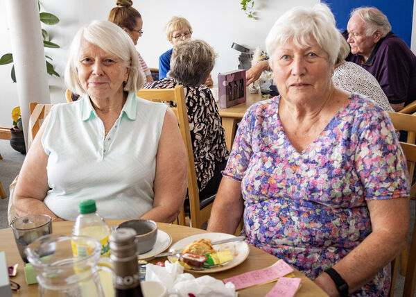 Olive and Ann, at the Tramore Hospice Support coffee morning held at One The Waterfront. Olive and Ann, at the Tramore Hospice Support coffee morning held at One The Waterfront.