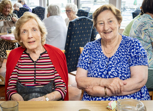 Mary-Rose and Margaret, at the Tramore Hospice Support coffee morning held at One The Waterfront. Mary-Rose and Margaret, at the Tramore Hospice Support coffee morning held at One The Waterfront.