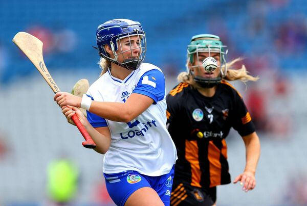 Waterford's Annie Fitzgerald with Michelle Teehan of Kilkenny Mandatory Credit ©INPHO/Tom O’Hanlon Waterford's Annie Fitzgerald with Michelle Teehan of Kilkenny Mandatory Credit ©INPHO/Tom O’Hanlon
