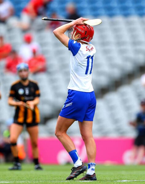 Waterford's Beth Carton reacts to a missed penalty chance against Kilkenny. Waterford's Beth Carton reacts to a missed penalty chance against Kilkenny.