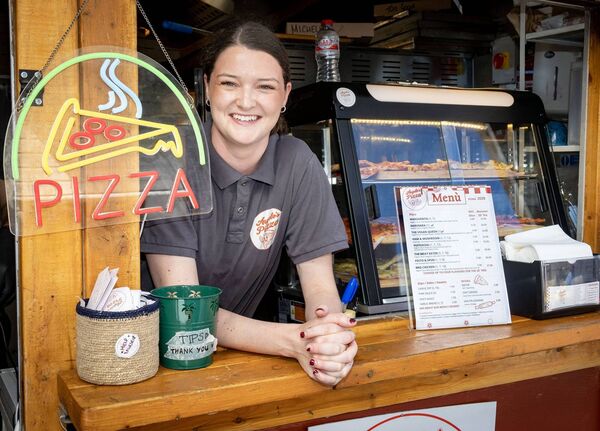 Ali Deeley, manager of Angelo's Pizza