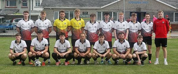 Portlaw United squad that qualified for the clubs first ever Jimmy Searson Ardagh Cup Final with semi-final success over Tramore AFC. Photos: Paul Elliott Portlaw United squad that qualified for the clubs first ever Jimmy Searson Ardagh Cup Final with semi-final success over Tramore AFC. Photos: Paul Elliott