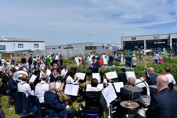 The Barrack Street Concert Band playing at the Tramore Allotments opening ceremony. The Barrack Street Concert Band playing at the Tramore Allotments opening ceremony.