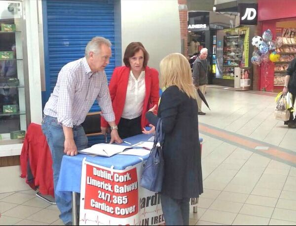 One signature at a time: Willie Doyle and Mary Coughlan's petition in City Square. One signature at a time: Willie Doyle and Mary Coughlan's petition in City Square.