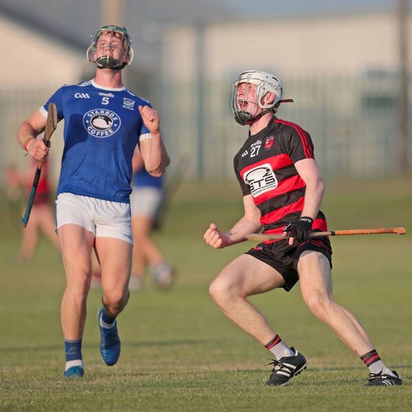 Ballygunner's Jack Power shows his delight as he watches his shot sail over the bar.