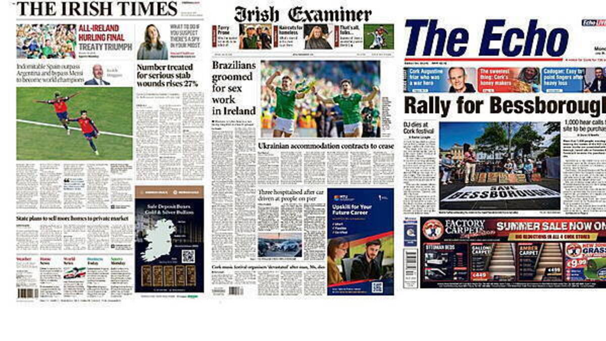 What the papers say: Monday's front pages