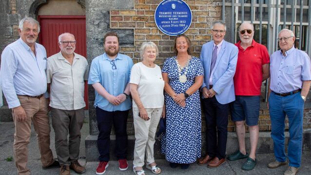 <p>Metropolitan Mayor Cllr. Lola O'Sullivan with Chair of Waterford Civic Trust, Eugene Broderick and Waterford Civic Trust Members Jarleth, Brendan Grogan, Cian Manning, Mary O'Halloran, Des Griffen and Donal Brazil. Photo: John Power</p>