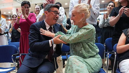 Who is Andy Burnham’s wife Marie-France van Heel?