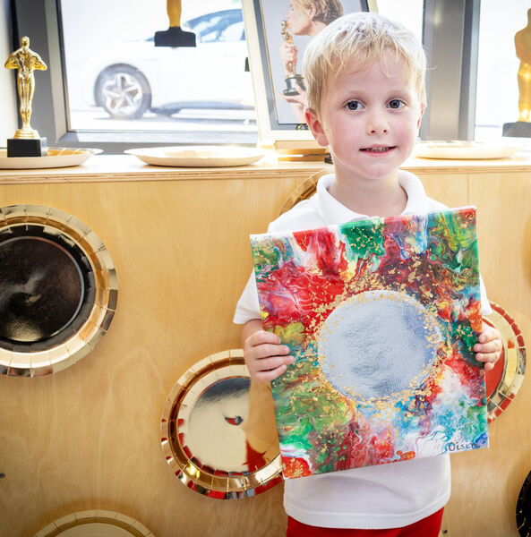 Oisin, pictured at Park Montessori School for the children's annual end of term Art Exhibition. Oisin, pictured at Park Montessori School for the children's annual end of term Art Exhibition.