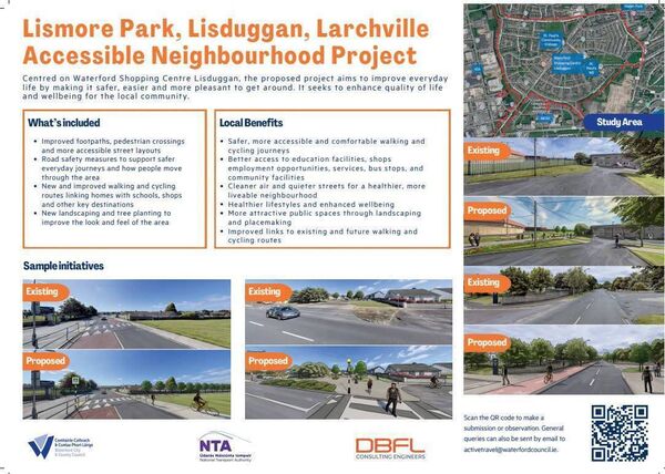 Project information. Picture: Waterford City and County Council. Project information. Picture: Waterford City and County Council.