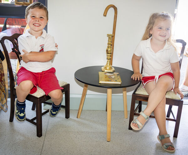 Jackson and Sofia, pictured at Park Montessori School for the children's annual end of term Art Exhibition. Jackson and Sofia, pictured at Park Montessori School for the children's annual end of term Art Exhibition.