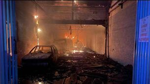 <p>Fire damage at MotorDent's Tycor premises </p> <p>Fire damage at MotorDent's Tycor premises </p>