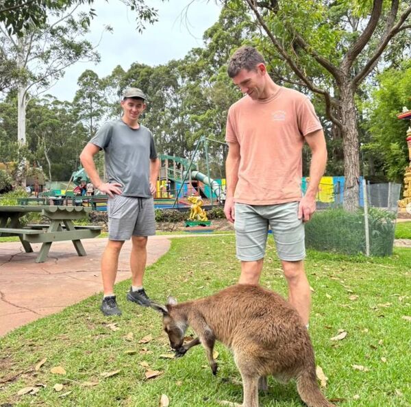 Mickey and Mark in Sydney, Australia. Picture: Cycle for Owen on Instagram Mickey and Mark in Sydney, Australia. Picture: Cycle for Owen on Instagram