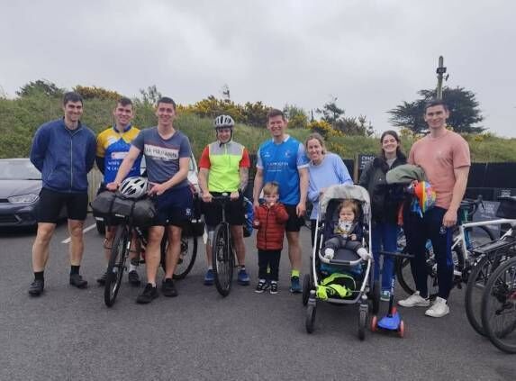 Send off. Picture: Cycle for Owen on Instagram Send off. Picture: Cycle for Owen on Instagram