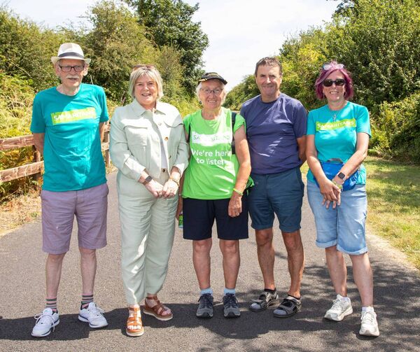Pictured at the walk were Mayor of Waterford City & County Cllr. Liam Brazil, Minister Mary Butler, Martin Kennedy, Brigid Forristal and Ann Barron. Photo: John Power Pictured at the walk were Mayor of Waterford City & County Cllr. Liam Brazil, Minister Mary Butler, Martin Kennedy, Brigid Forristal and Ann Barron. Photo: John Power