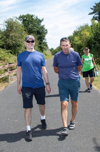 Mayor Of Waterford City & County Cllr. Laim Brazil taking part in the rceent Samaritans SE walk . Included is Adrian Maher. Photo: John Power Mayor Of Waterford City & County Cllr. Laim Brazil taking part in the rceent Samaritans SE walk . Included is Adrian Maher. Photo: John Power